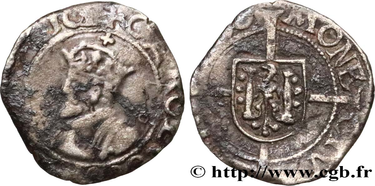TOWN OF BESANCON - COINAGE STRUCK IN THE NAME OF CHARLES V Blanc VG/F