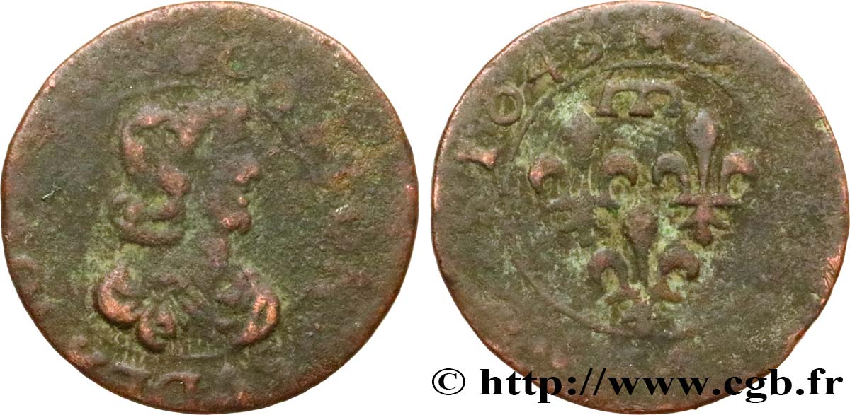 PRINCIPAUTY OF DOMBES - GASTON OF ORLEANS Double tournois, type 16 BC+