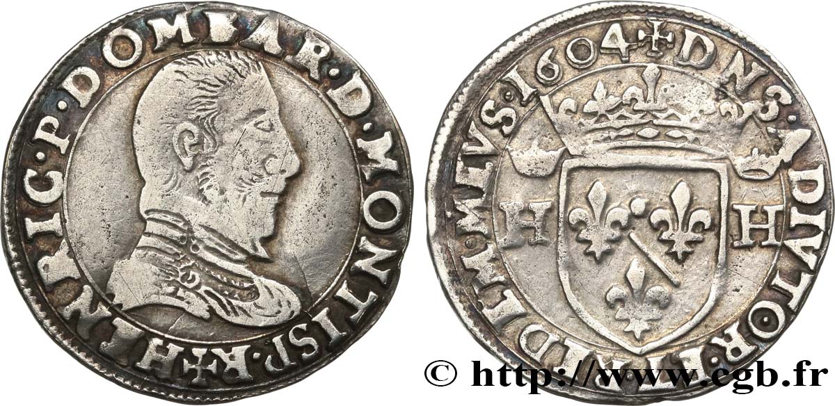 PRINCIPAUTY OF DOMBES - HENRY OF MONTPENSIER Demi-teston XF