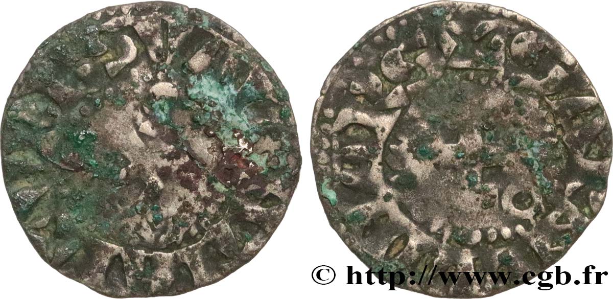 DAUPHINÉ - BISHOP OF VALENCE - ANONYMOUS COINAGE Denier VG