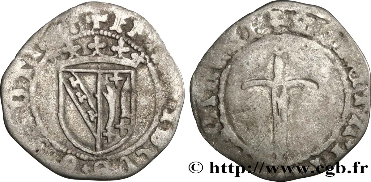 LORRAINE - DUCHÉ DE LORRAINE - FRANÇOIS Ier Double denier B