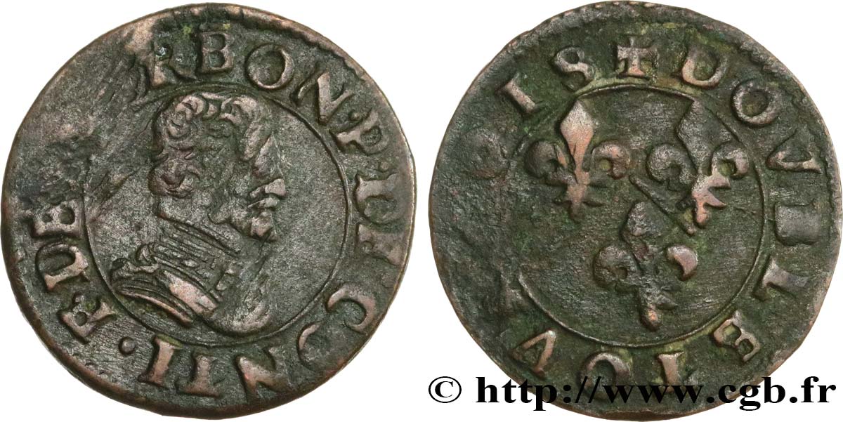 PRINCIPAUTÉ DE CHÂTEAU-REGNAULT - FRANÇOIS DE BOURBON-CONTI Double tournois, type 18 TB+