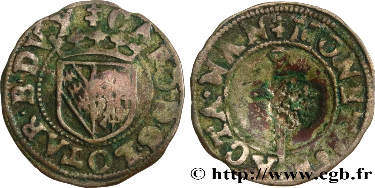 LORRAINE - DUCHÉ DE LORRAINE - CHARLES III LE GRAND DUC Sol ou carolus TB+/TB