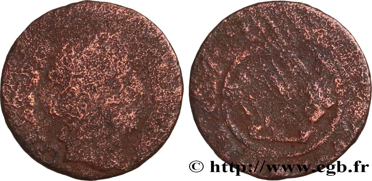 DOMBES - PRINCIPALITY OF DOMBES - GASTON OF ORLEANS Denier tournois, type 10 VG