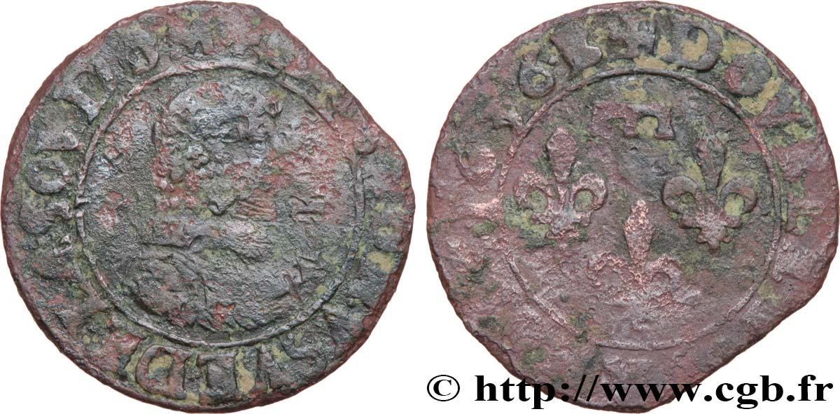 PRINCIPAUTY OF DOMBES - GASTON OF ORLEANS Double tournois, type 8 fS