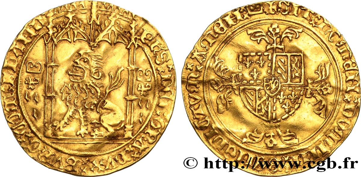 FLANDERS - COUNTY OF FLANDERS - PHILIP THE GOOD Lion d or AU