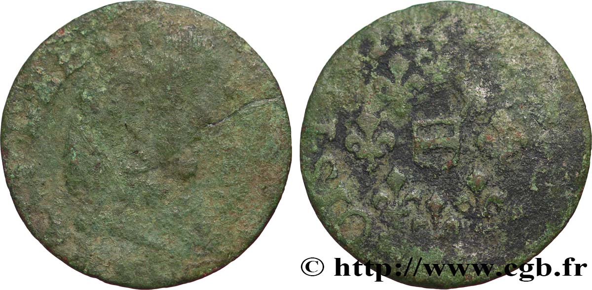 BERRY - PRINCIPAUTÉ DE BOISBELLE-HENRICHEMONT - MAXIMILIEN III FRANÇOIS DE BÉTHUNE Double tournois, type 6 B
