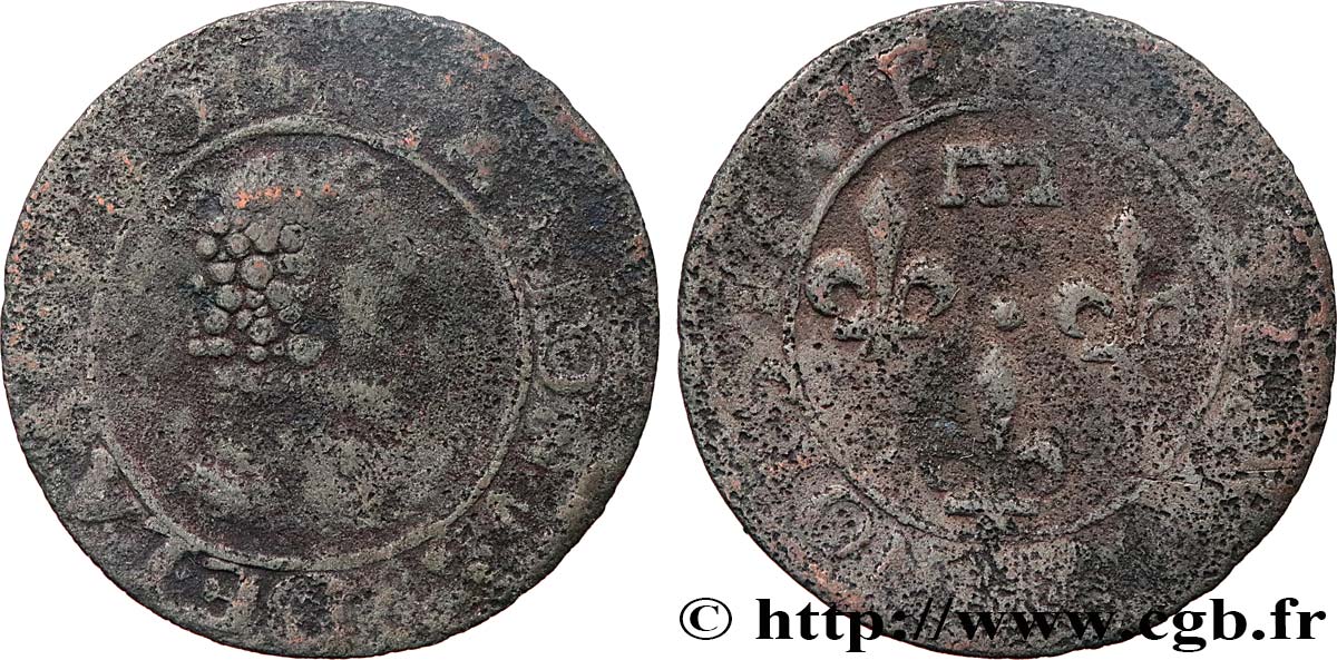 PRINCIPAUTY OF DOMBES - GASTON OF ORLEANS Double tournois, type 8 F