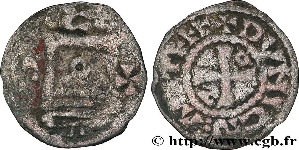 CHÂTEAUDUN - VICOMTÉ DE CHÂTEAUDUN - THIBAUT IV LE GRAND Obole type bléso-chartrain BC/BC+