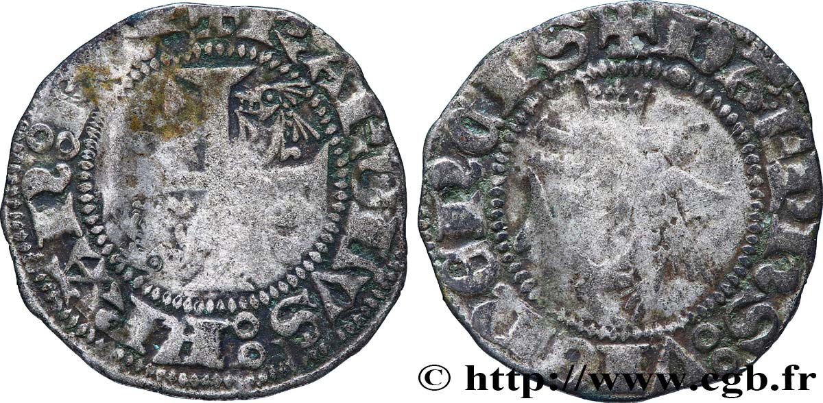 DAUPHINÉ - DAUPHINS DU VIENNOIS - CHARLES VII Petit blanc TB