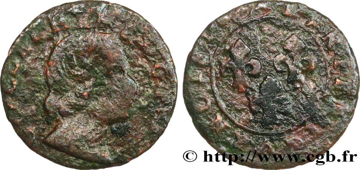 PRINCIPAUTY OF ORANGE - GUILLAUME-HENRY OF NASSAU Denier tournois, type 4 VG