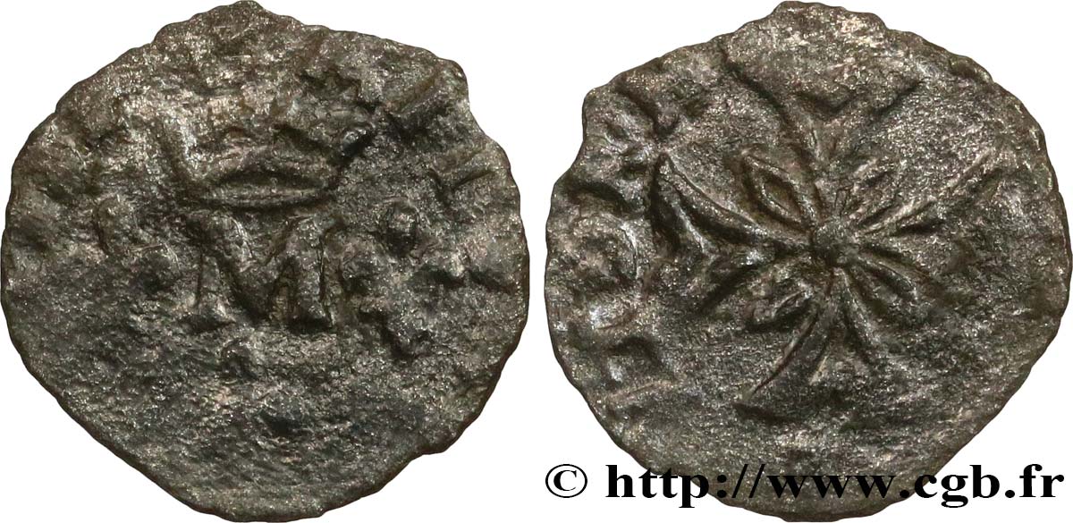 DOMBES - PRINCIPAUTÉ DE DOMBES - MARIE DE BOURBON-MONTPENSIER Liard B+