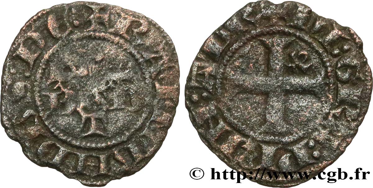 PRINCIPALITY OF ORANGE - RAYMOND III OR RAYMOND IV Denier VF