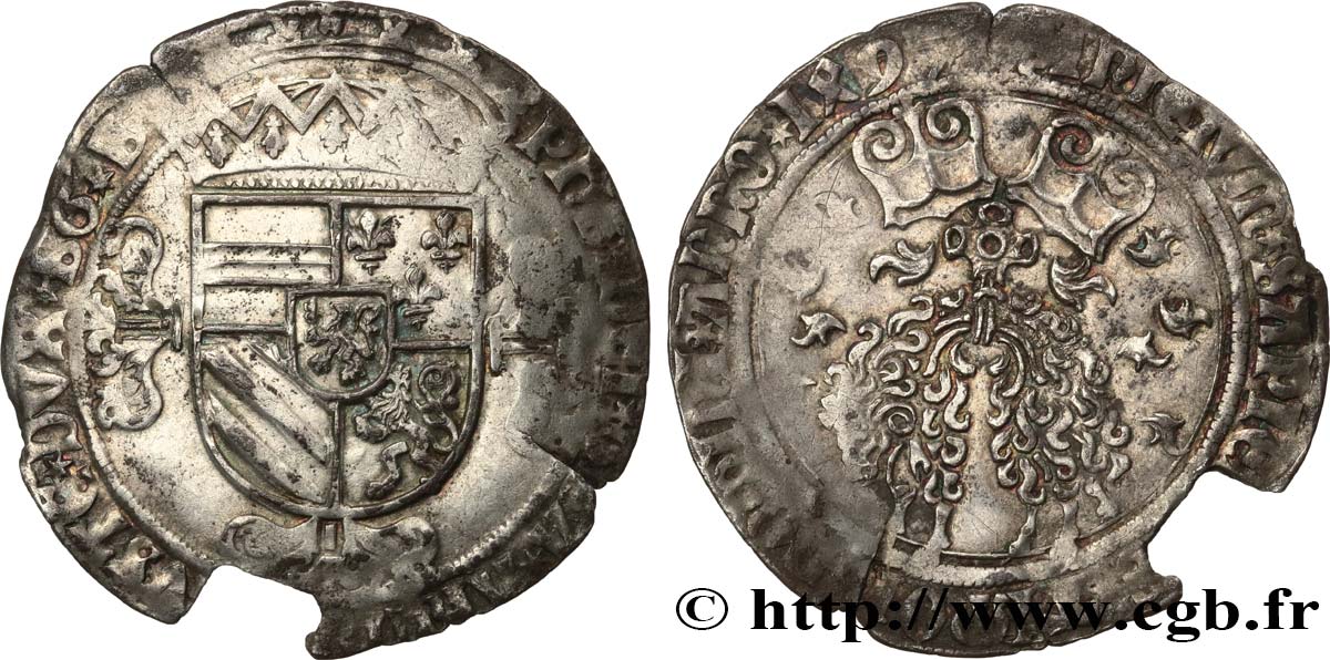 BURGUNDIAN NETHERLANDS - DUCHY OF BRABANT - PHILIP THE HANDSOME OR THE FAIR Toison d argent XF