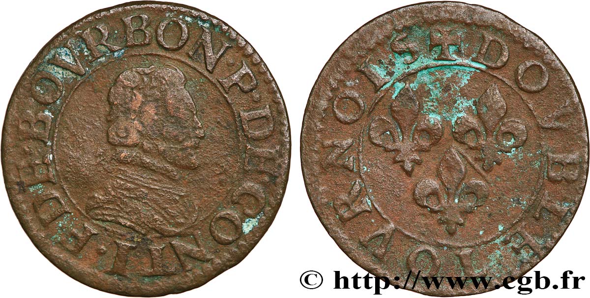 PRINCIPAUTÉ DE CHÂTEAU-REGNAULT - FRANÇOIS DE BOURBON-CONTI Double tournois, type 18 B+