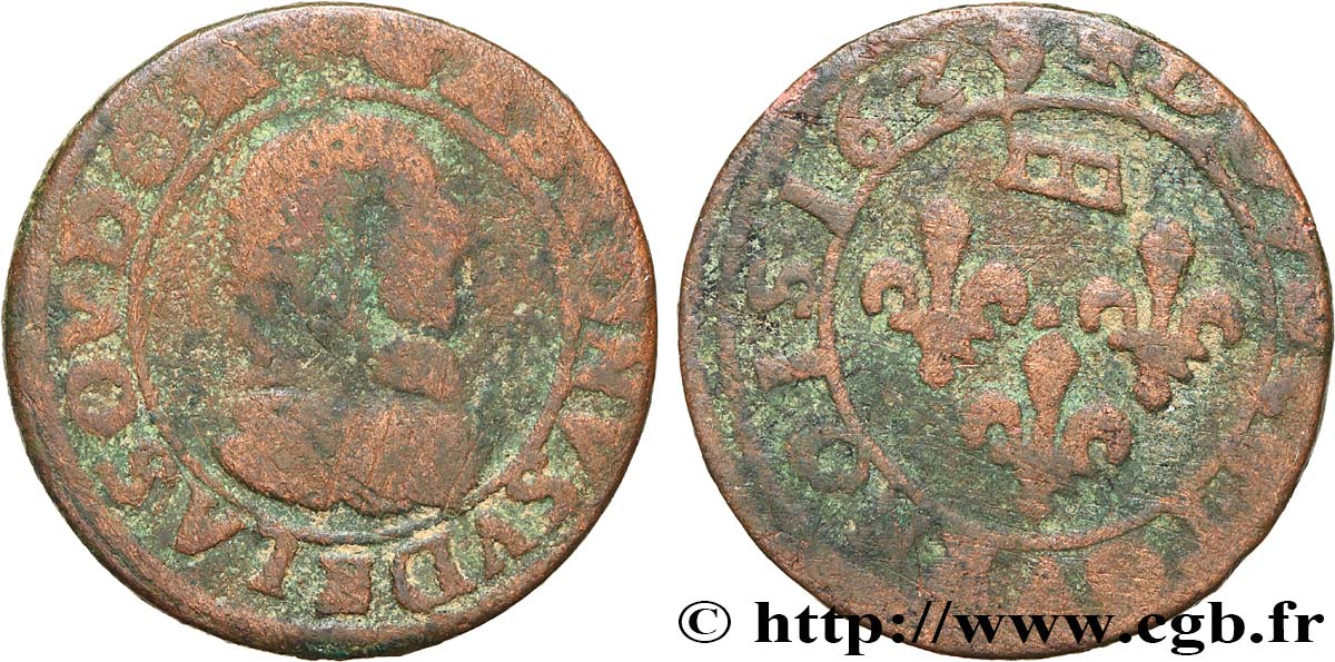 PRINCIPAUTY OF DOMBES - GASTON OF ORLEANS Double tournois MB