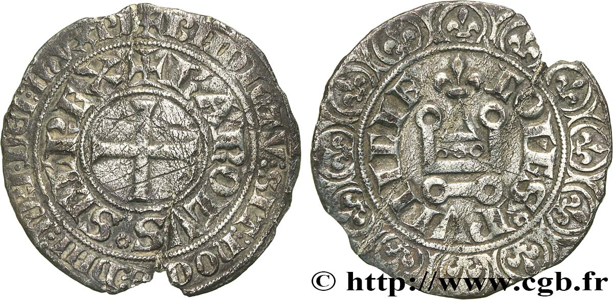 PROVENCE - COUNTY OF PROVENCE - CHARLES II OF ANJOU Gros tournois d’Avignon S/fSS