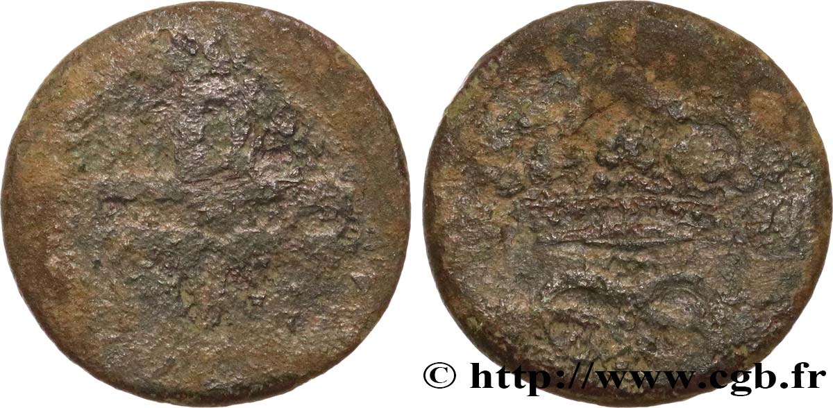 SAVOIE - DUCHÉ DE SAVOIE - CHARLES-EMMANUEL III 2 deniers, 2e type, (2 denari) B