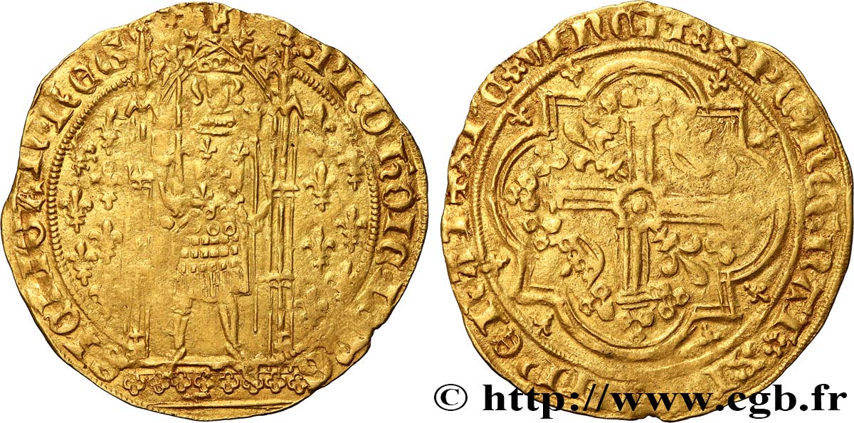 PROVENCE - COUNTY OF PROVENCE - JEANNE OF NAPOLY Franc à pied VF