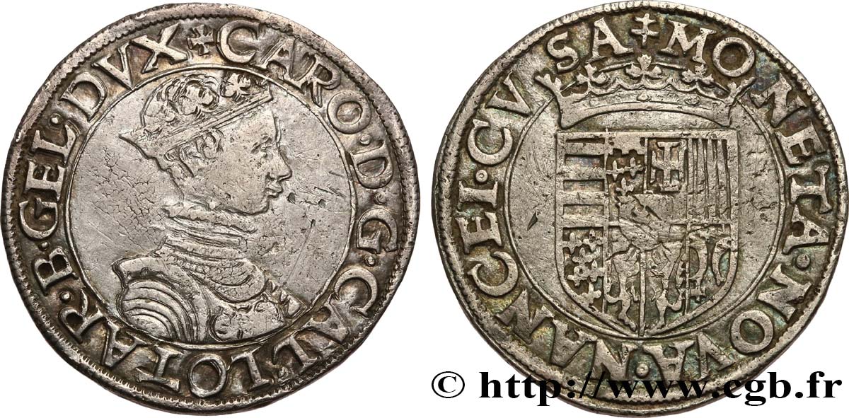 LORRAINE - DUCHÉ DE LORRAINE - CHARLES III LE GRAND DUC Teston, buste juvénile TTB