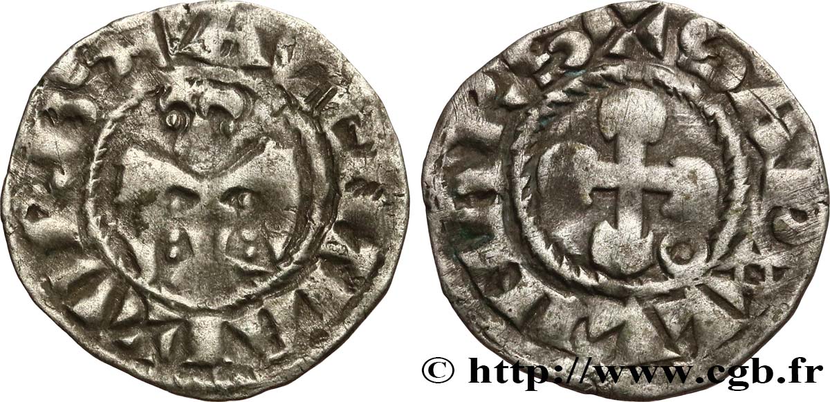 BISCHOP OF VALENCE - ANONYMOUS COINAGE Denier BC+