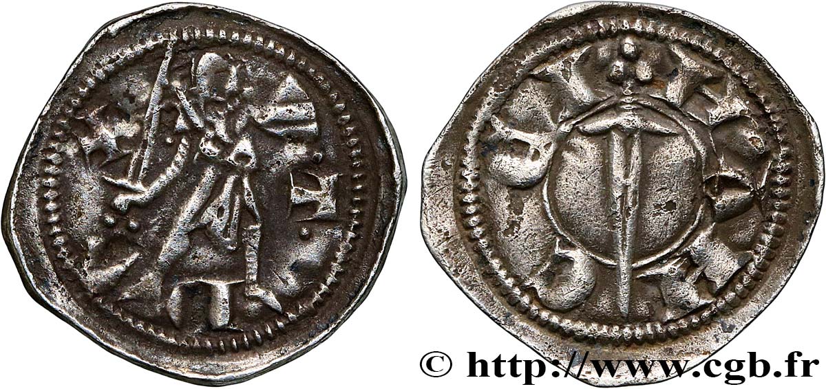 LORRAINE - DUCHÉ DE LORRAINE - THIÉBAUT II Denier TTB+