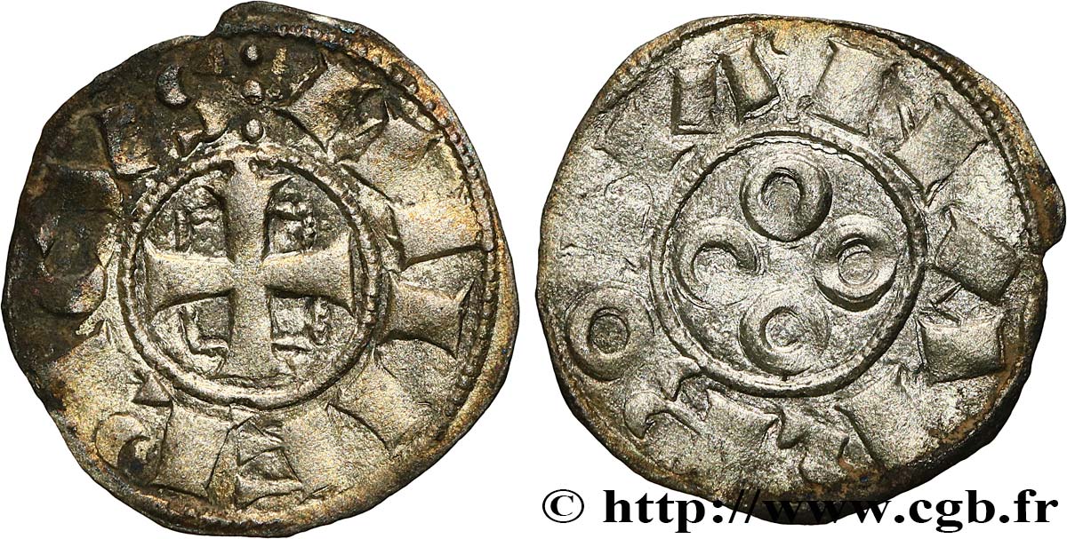 LANGUEDOC - VISCOUNTCY AND ARCHBISHOPRIC OF NARBONNE - AIMERI II Denier XF