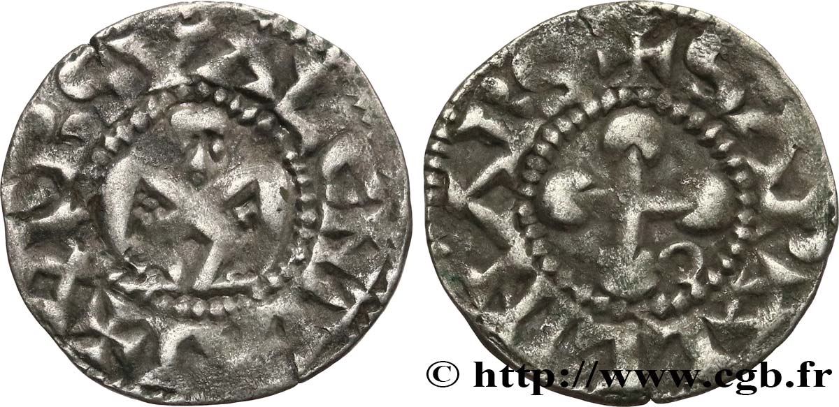 BISCHOP OF VALENCE - ANONYMOUS COINAGE Denier BB