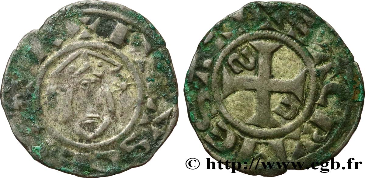 COUNTY OF SANCERRE - GUILLAUME III OR LOUIS I Denier MB