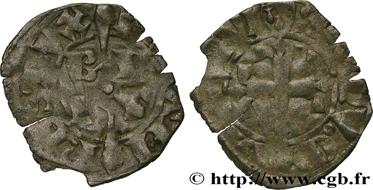 BRITTANY - DUCHY OF BRITTANY - JEAN III CALLED THE GOOD Double denier VF