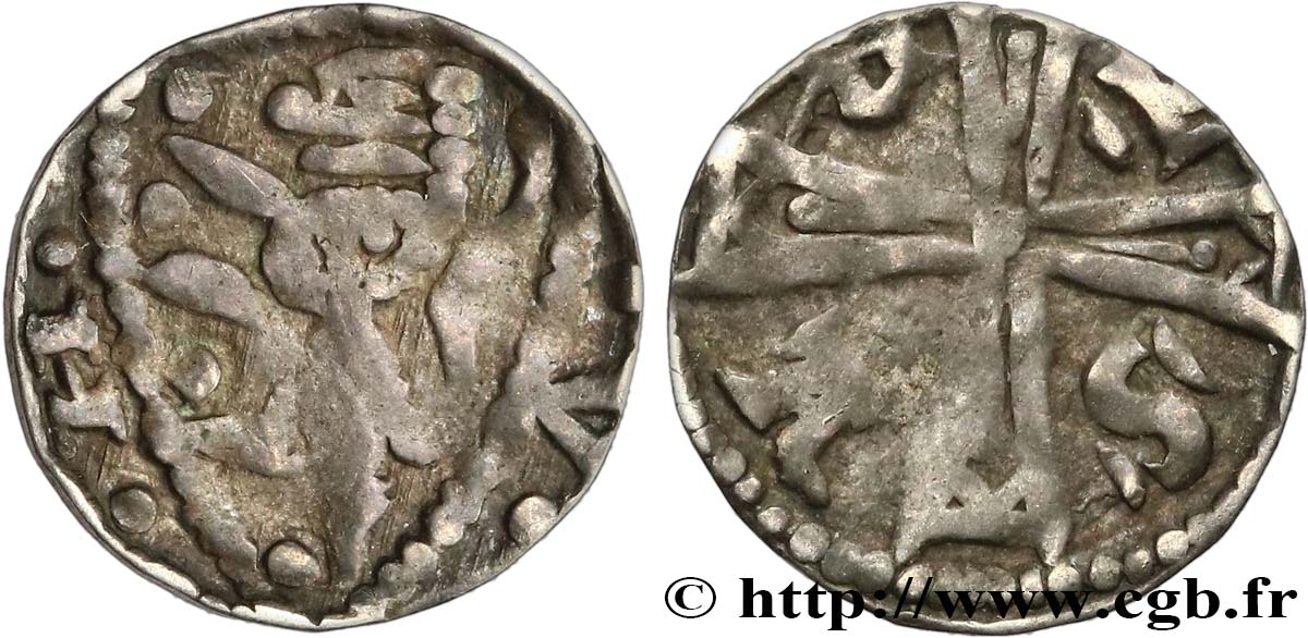BRABANT - DUCHY OF BRABANT - HENRY II AND HENRY III Petit denier ou Maille XF/VF