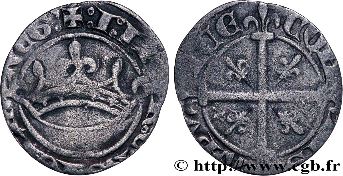 PROVENCE - COUNTY OF PROVENCE - JEANNE OF NAPOLY Sol coronat ou quaternial q.BB