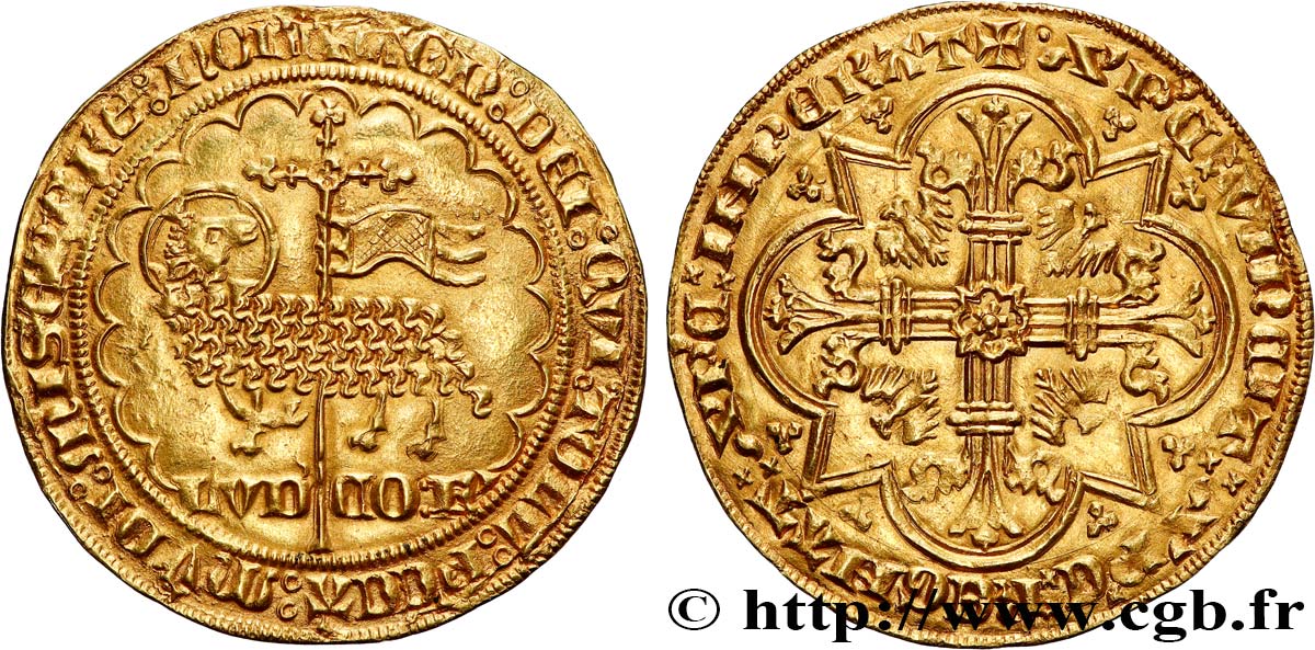 FLANDERS - COUNTY OF FLANDERS - LOUIS OF MALE Mouton d or AU