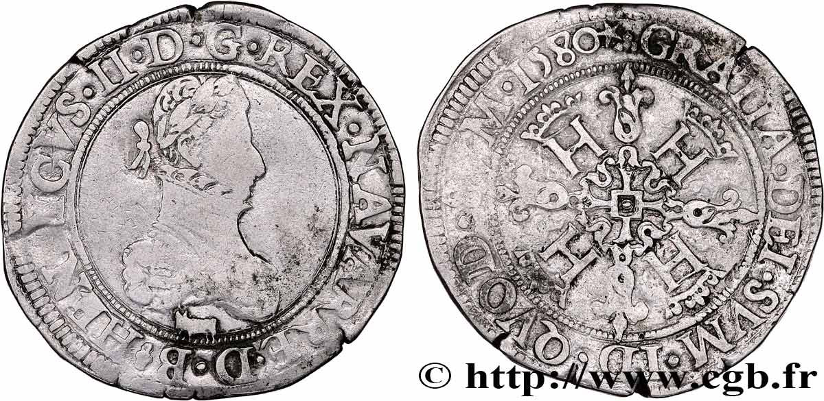 KINGDOM OF NAVARRE - HENRY III Franc fSS