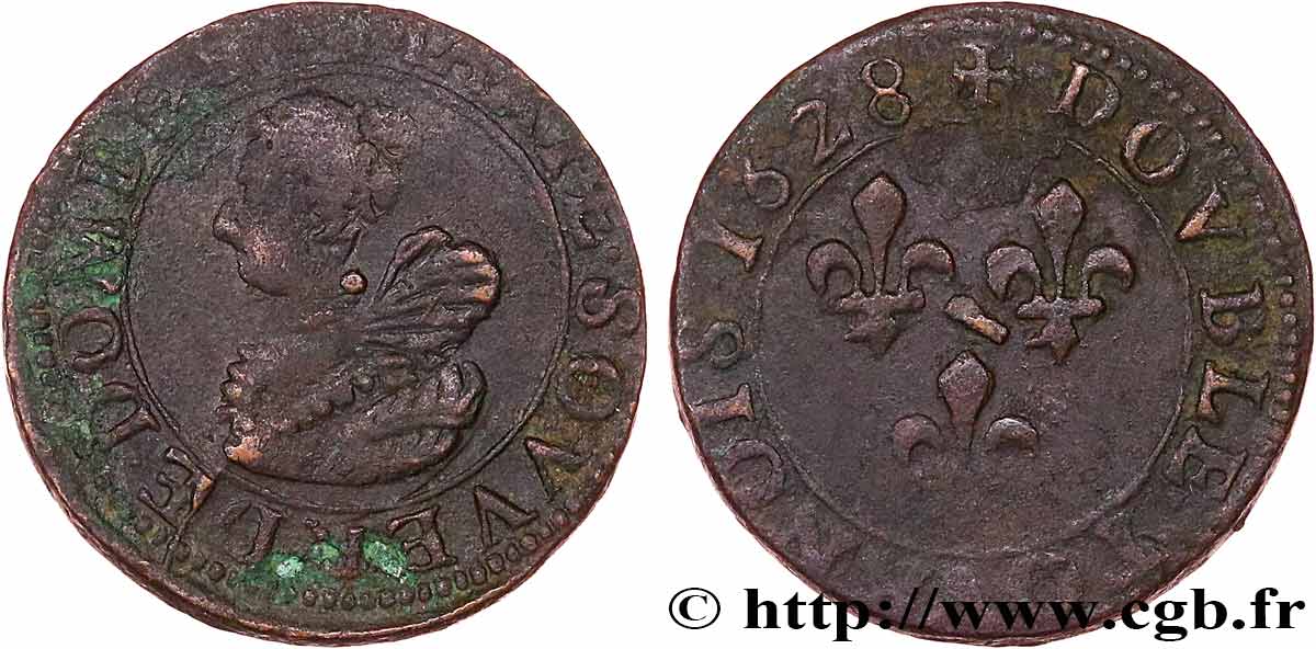 DOMBES - PRINCIPAUTÉ DE DOMBES - MARIE DE BOURBON-MONTPENSIER Double tournois TTB