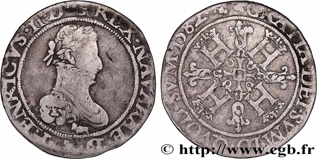NAVARRE-BEARN - HENRY III Franc BC