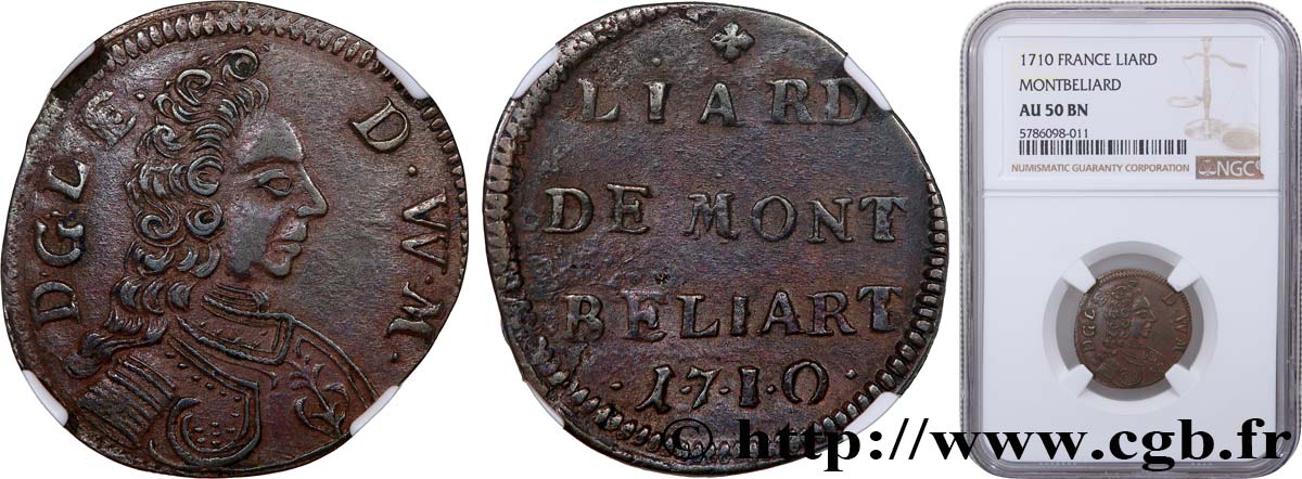 MONTBÉLIARD - COMTÉ DE MONTBÉLIARD - LÉOPOLD EBERHARD Liard de Montbéliard BB50
