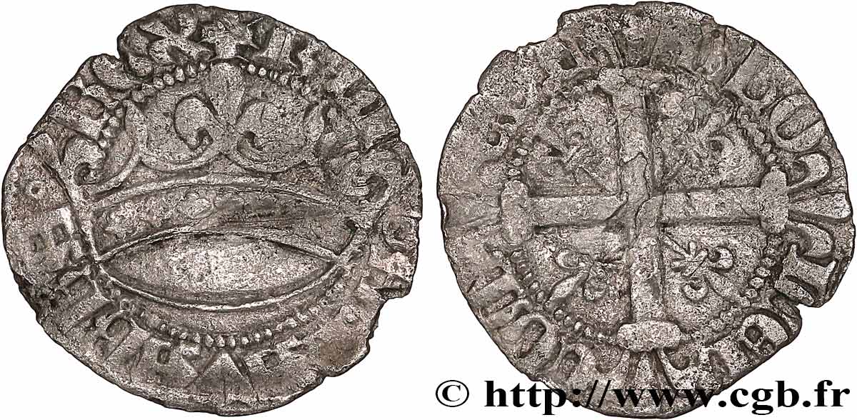 NORMANDY - COUNTY OF ÉVREUX - CHARLES THE BAD Sol coronat VF