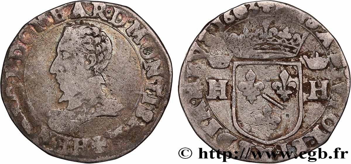 PRINCIPAUTY OF DOMBES - HENRY OF MONTPENSIER Teston, 2e type BC