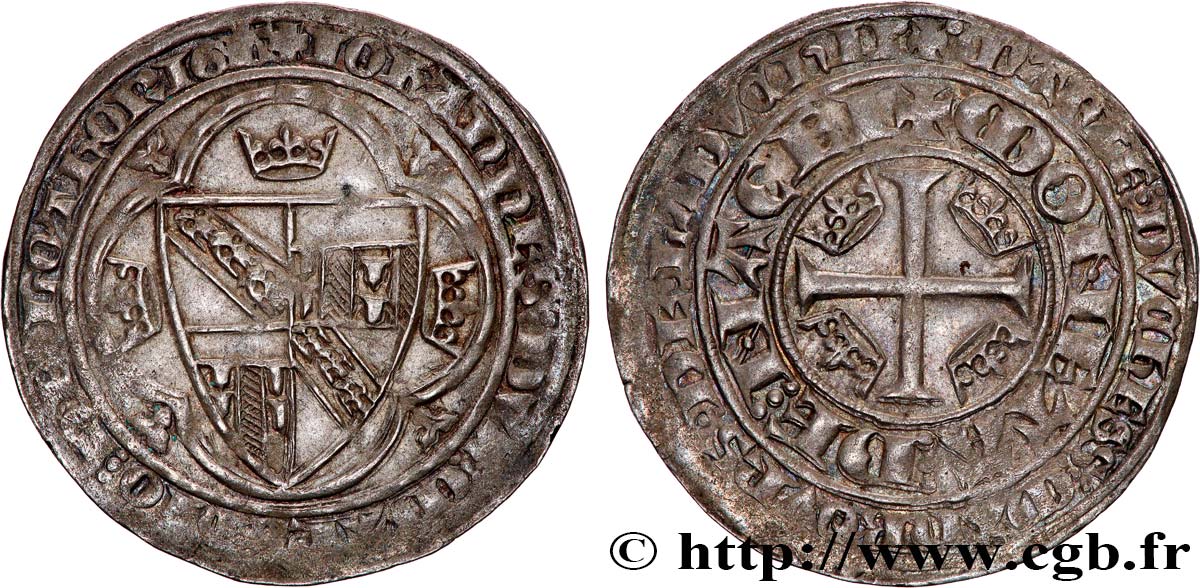 LORRAINE - DUCHY OF LORRAINE - MARY OF BLOIS. COINAGE IN THE NAME OF JOHN I Plaque AU