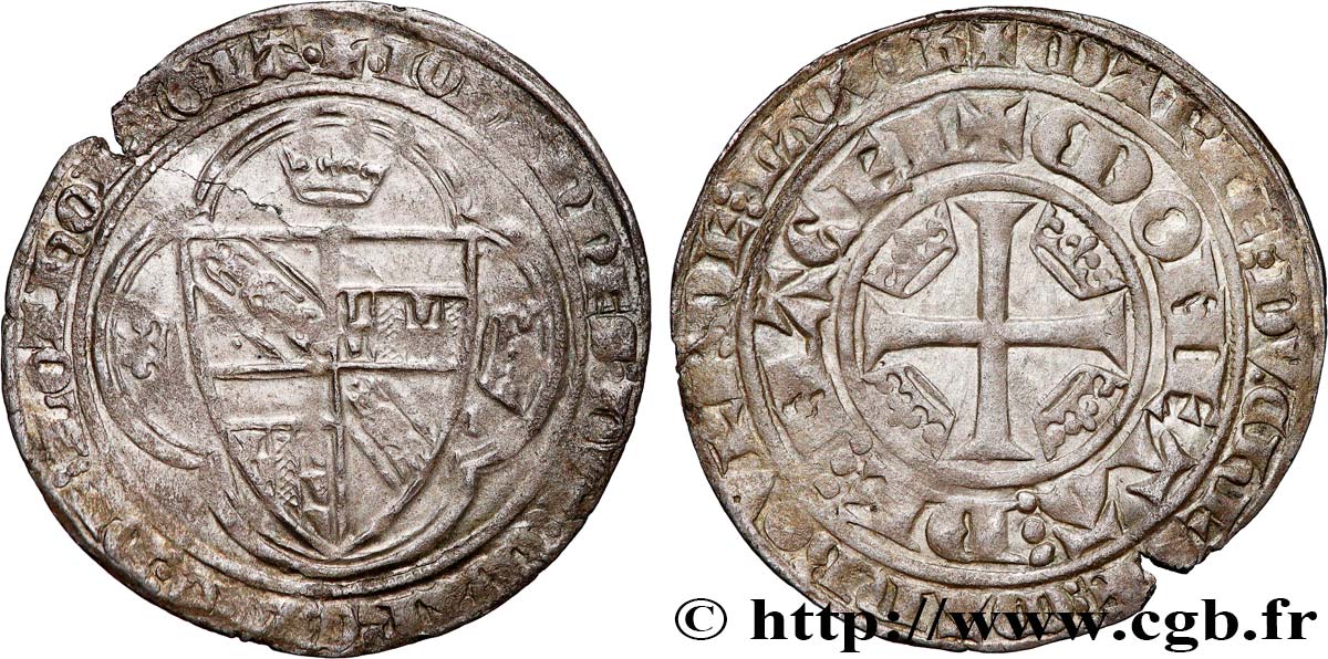 LORRAINE - DUCHY OF LORRAINE - MARY OF BLOIS. COINAGE AT THE NAME OF JOHN THE FIRST Plaque AU