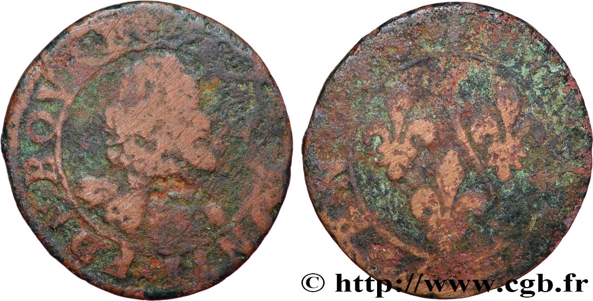 PRINCIPAUTÉ DE CHÂTEAU-REGNAULT - FRANÇOIS DE BOURBON-CONTI Double tournois, type 8 B+