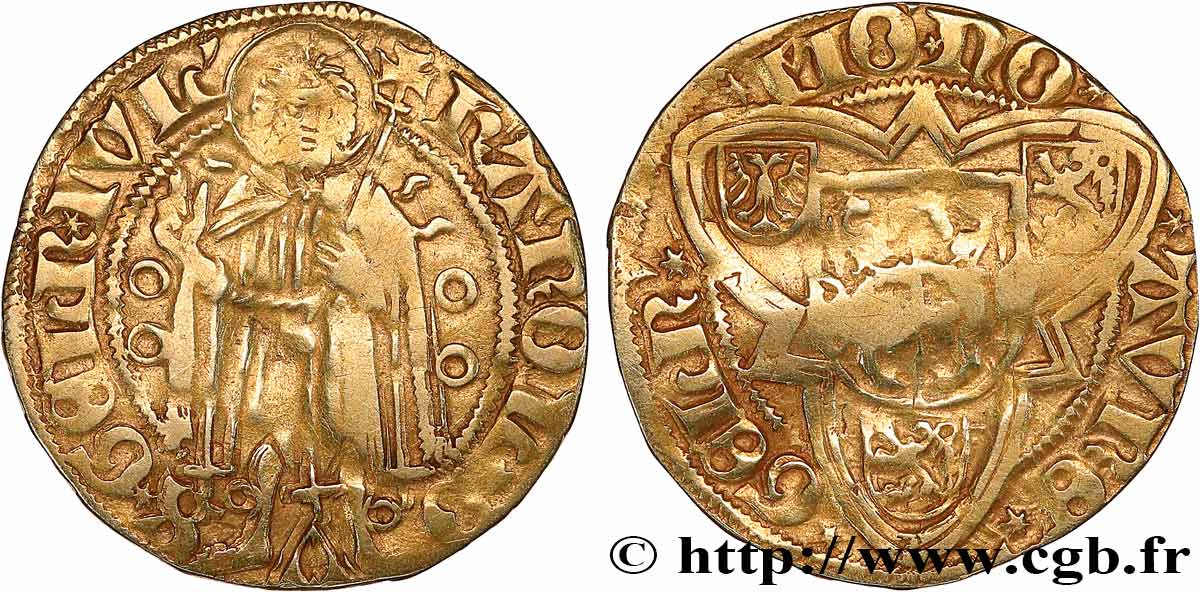DUCHY OF GUELDRE - CHARLES OF EGMONT Florin d or BB