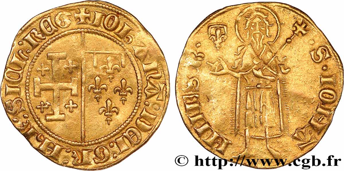 PROVENCE - COUNTY OF PROVENCE - JEANNE OF NAPOLY Florin d or à la chambre BB
