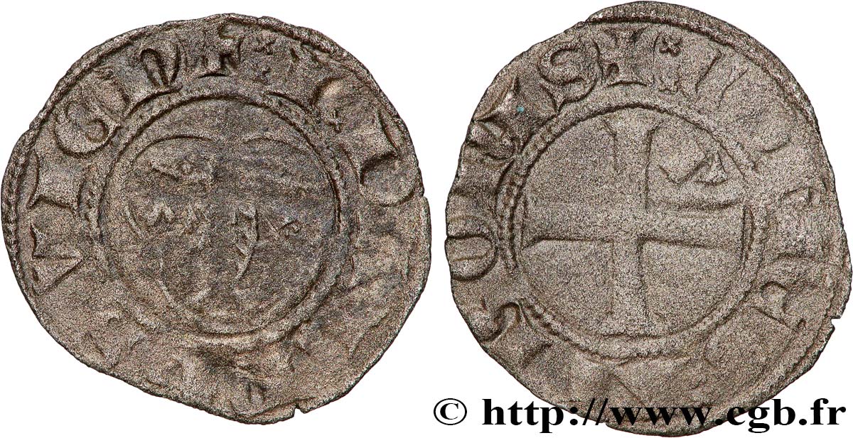 DAUPHINÉ - COMTÉ DE VIENNOIS - JEAN II Grand denier (denier ou double denier ?) VF