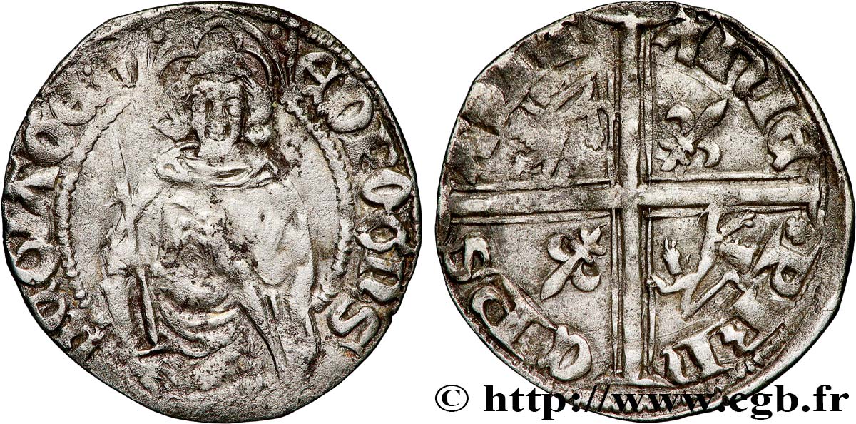 AQUITAINE - DUCHY OF AQUITAINE - EDWARD THE BLACK PRINCE Hardi XF