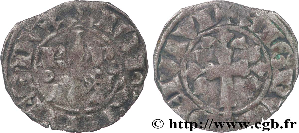 BRITTANY - DUCHY OF BRITTANY - JEAN III CALLED THE GOOD Double denier VF