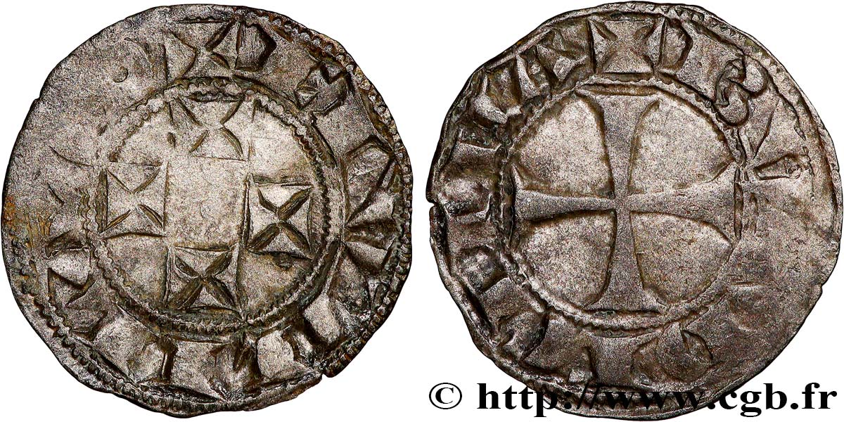 AQUITAINE - DUCHÉ D AQUITAINE - GUILLAUME X  Denier TB+