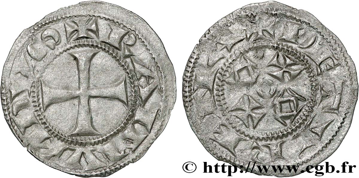 LIMOUSIN - VICOMTÉ DE TURENNE - RAYMOND II, III ou IV Denier TTB