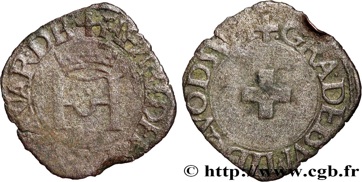 NAVARRE - ROYAUME DE NAVARRE - HENRI D&nbsp;ALBRET Liard TB+